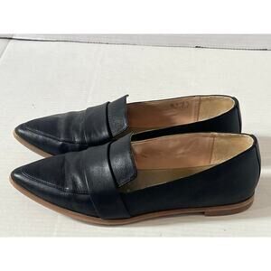 Women's Dr. Scholl's Black Leather Flat Comfort Loafer Classic Shoes Size 8